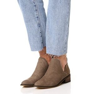 KAANAS | "Thar" Ankle Booties in Taupe, Suede